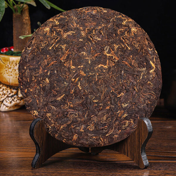 Yunnan Pu'er Qizi Cake Tea Aged Ripe Tea Banzhang Ancient Tree - Image 3