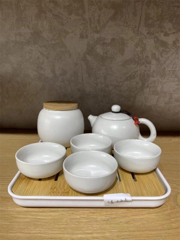 Dehua ceramic travel tea set - Image 5