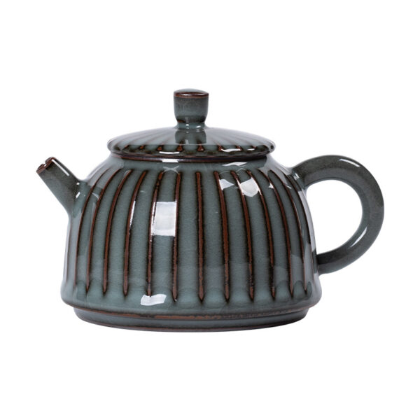 Longquan celadon iron tire antique handmade teapot